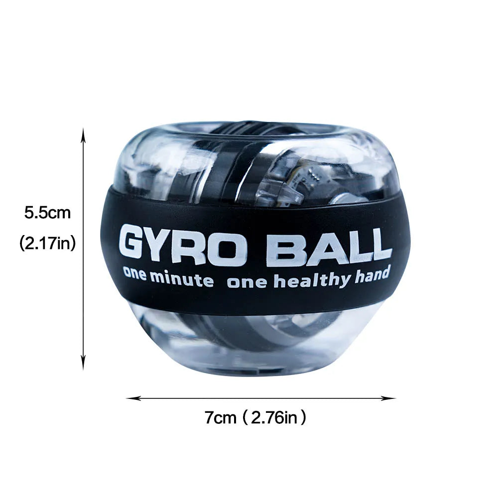 LED Gyroscopic Power Trainer ball Autostart Range Gyro Power