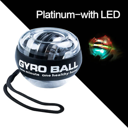 LED Gyroscopic Power Trainer ball Autostart Range Gyro Power