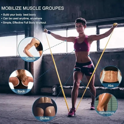 Yoga Tension Belt, Elastic Fitness Resistance Band