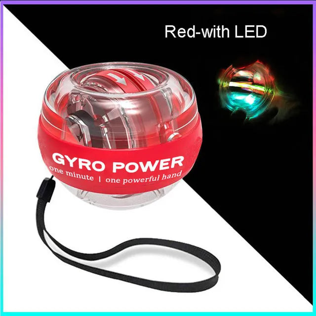 LED Gyroscopic Power Trainer ball Autostart Range Gyro Power