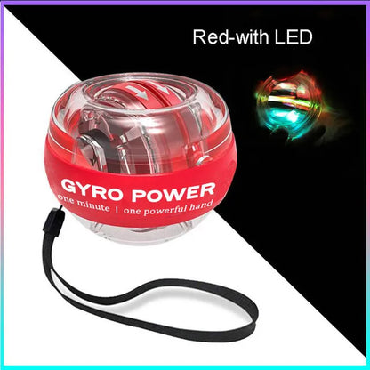 LED Gyroscopic Power Trainer ball Autostart Range Gyro Power