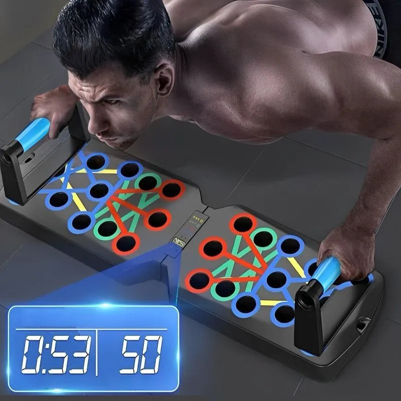 Portable Multifunctional Push-up Board Set With Handles