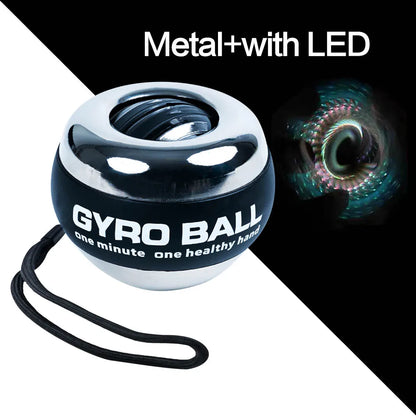 LED Gyroscopic Power Trainer ball Autostart Range Gyro Power